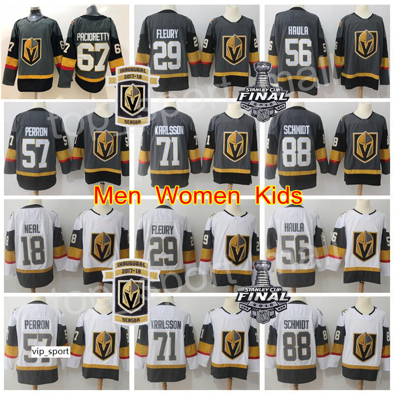 Vegas Golden Knights Jersey 29 Marc-Andre Fleury Max Pacioretty 56 Erik Haula Nate Schmidt Hockey Men Women Youth Stanley Cup Finals, Men gray
Vegas Golden Knights Jersey 29 Marc-Andre Fleury Max Pacioretty 56 Erik Haula Nate Schmidt Hockey Men Women Youth Stanley Cup Finals, Men gray
