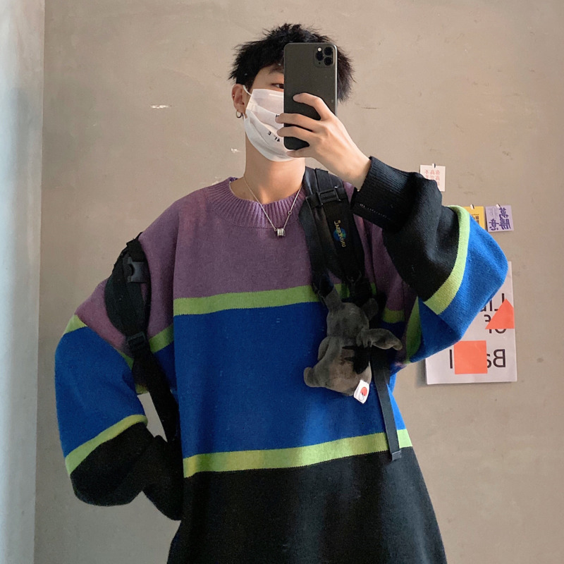 2019 Autumn Korean Version Of The Men's Long-sleeved European And American Color Matching Loose Casual Sweater, Khaki
2019 Autumn Korean Version Of The Men's Long-sleeved European And American Color Matching Loose Casual Sweater, Khaki