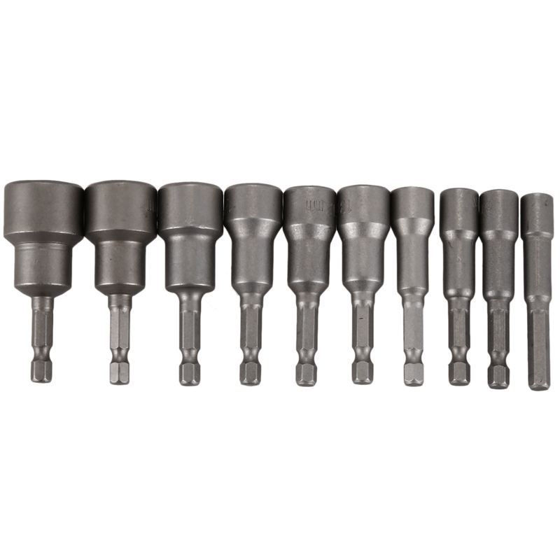 New 10PCs 1/4inch Diameter 6mm-19mm Hex Shank Bit Socket Magnetic Set Drill Bit Tool
New 10PCs 1/4inch Diameter 6mm-19mm Hex Shank Bit Socket Magnetic Set Drill Bit Tool