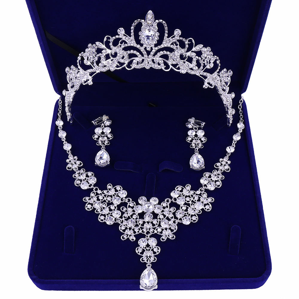 Free Shipping Bridal Tiaras Hair Necklace Earrings Accessories Wedding Jewelry Sets Cheap Price Fashion Style Bride Hair Dress, Silver
Free Shipping Bridal Tiaras Hair Necklace Earrings Accessories Wedding Jewelry Sets Cheap Price Fashion Style Bride Hair Dress, Silver