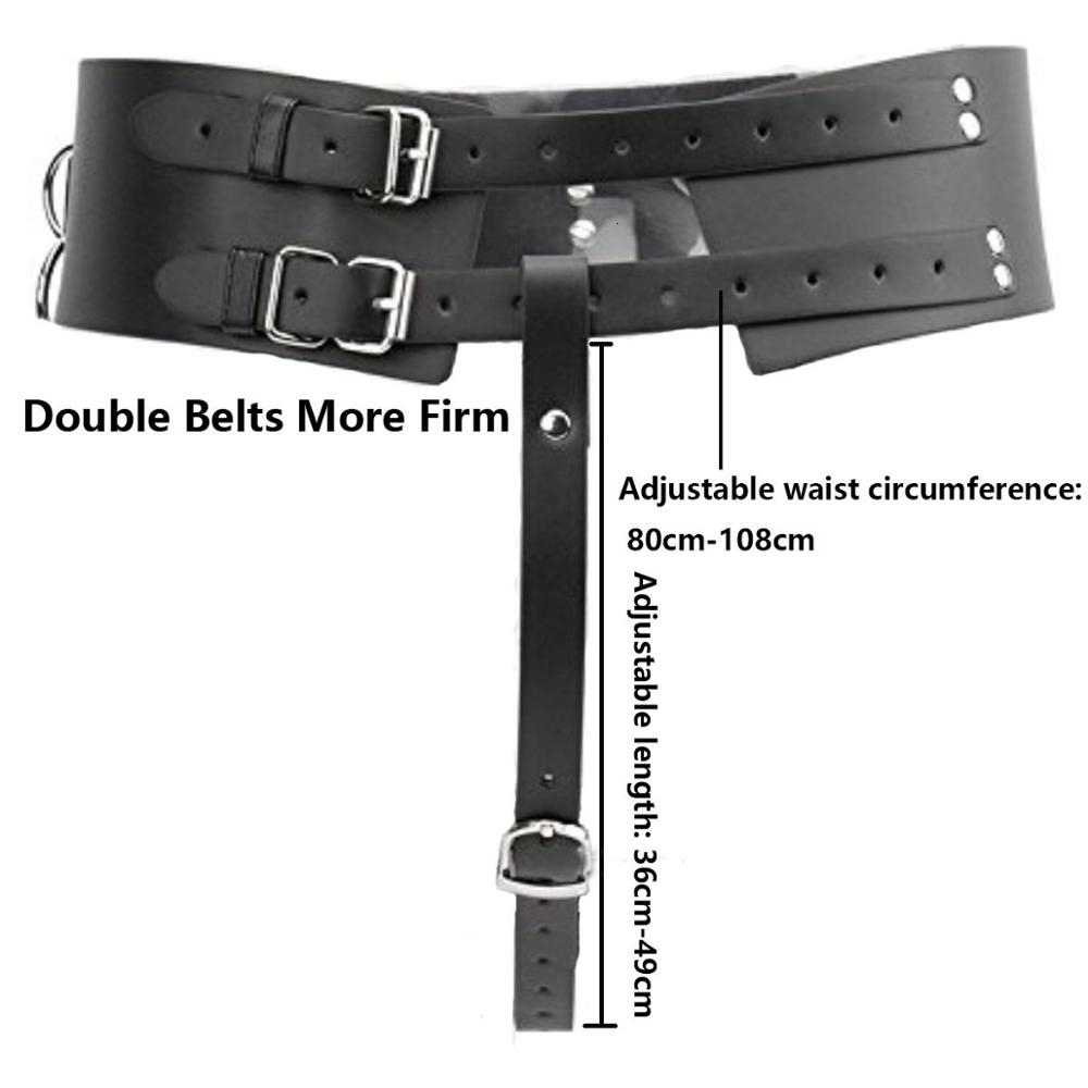 PU Leather Forced Orgasm Belt Female Chastity Belt Magic Wand Holder bdsm Bondage Restraints Harness Sex Toys for Couples Y191203