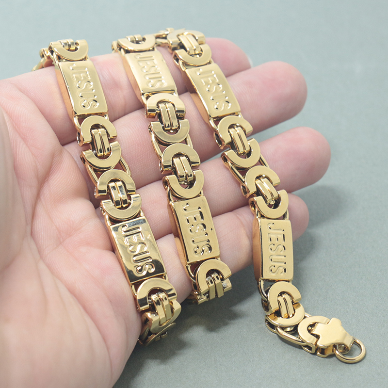 JEWELRY SET 11mm Mens Chain Boys Bracelet Gold Tone Flat Byzantine Link Stainless Steel Necklace Bracelet Set, Silver
JEWELRY SET 11mm Mens Chain Boys Bracelet Gold Tone Flat Byzantine Link Stainless Steel Necklace Bracelet Set, Silver