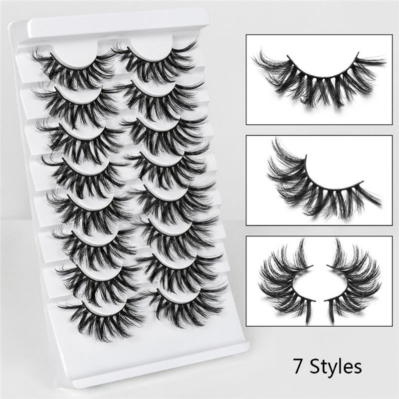 8Pairs 3D Mink Hair Wispies Fluffy False Eyelashes Full Volume Thick Long Eye Lash Extension Multilayered Effect Eye Makeup Tool
8Pairs 3D Mink Hair Wispies Fluffy False Eyelashes Full Volume Thick Long Eye Lash Extension Multilayered Effect Eye Makeup Tool