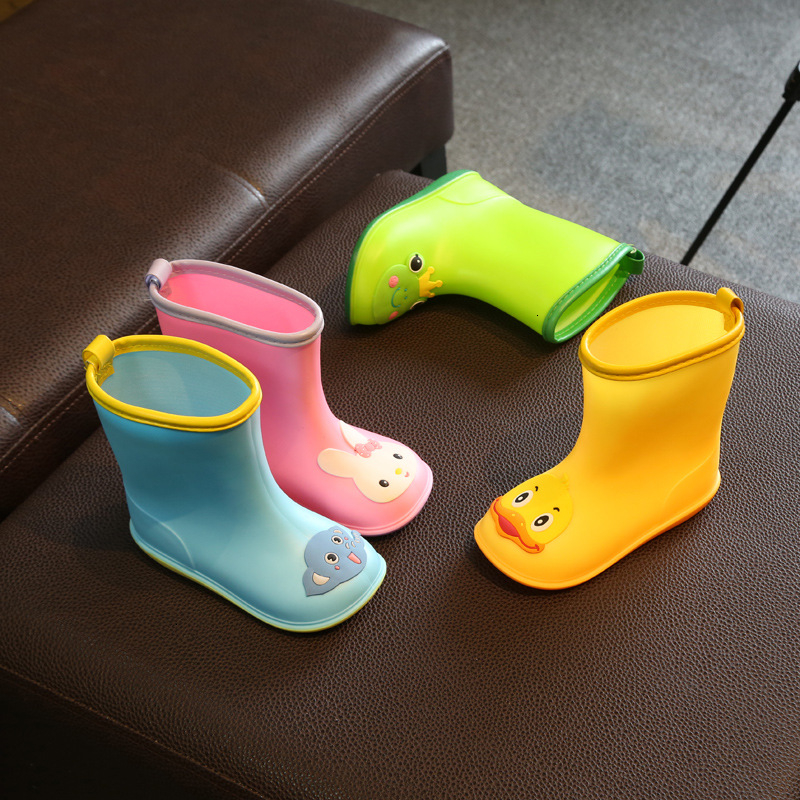 Hot Sale-Rain Boy Girl Non-slip Water Rubber Shoes