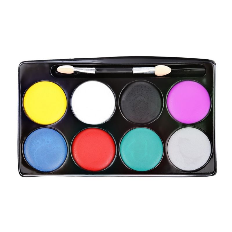 Face Paint Makeup Non-toxic Water Paint Oil Halloween Christmas Party Fancy Dress Devil Fans Body Face Painting Primer 8 Colors