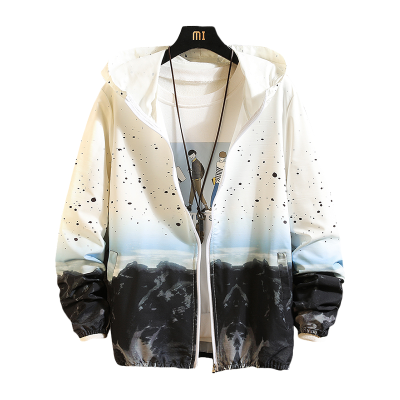 2020 Summer Men Jacket Windbreaker Hooded Thin Jacket Casual Print Sportswear LightWeight Jackets for Men Bomber Coats clothes, Black
2020 Summer Men Jacket Windbreaker Hooded Thin Jacket Casual Print Sportswear LightWeight Jackets for Men Bomber Coats clothes, Black