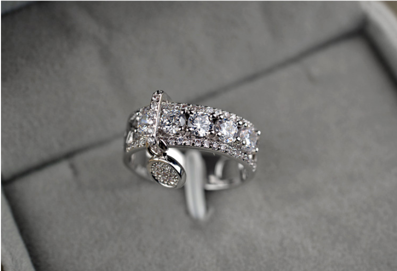 Sterg Sier Gold Fill Cubic Zirconia Wedding Band Ring for Women - Bohemian, Celtic, Asian & More Styles