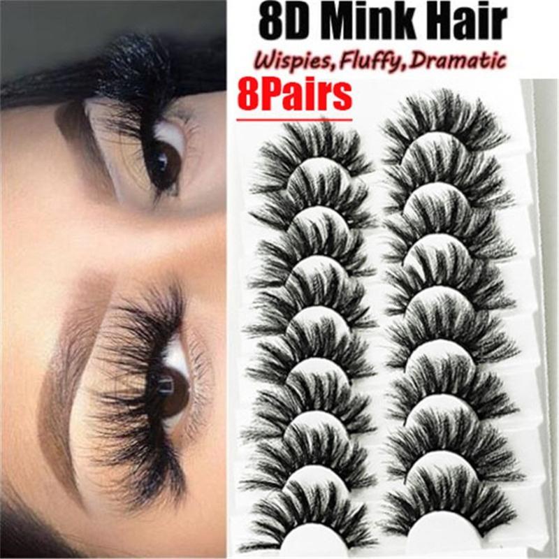 8 Pairs/Set 3D Mink False Eyelashes Natural Wispy Fluffy Dramatic Volume 5D Fake Lashes Extension Handmade Cruelty-free Eyelash
8 Pairs/Set 3D Mink False Eyelashes Natural Wispy Fluffy Dramatic Volume 5D Fake Lashes Extension Handmade Cruelty-free Eyelash