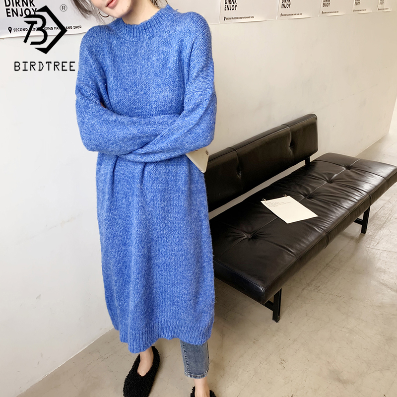 2019 Winter New Women' Plus Size Chic Sweater Dresses Fashion Full Sleeve O-Neck Loose And Thick Long Knitting Sweater D9N206K, Blue
2019 Winter New Women' Plus Size Chic Sweater Dresses Fashion Full Sleeve O-Neck Loose And Thick Long Knitting Sweater D9N206K, Blue