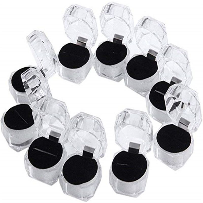 Clear Plastic Ring Earrings Display Boxes Pendant Beads Storage Organizer Boxes Package Case Gift Jewelry Box, Black;white
Clear Plastic Ring Earrings Display Boxes Pendant Beads Storage Organizer Boxes Package Case Gift Jewelry Box, Black;white