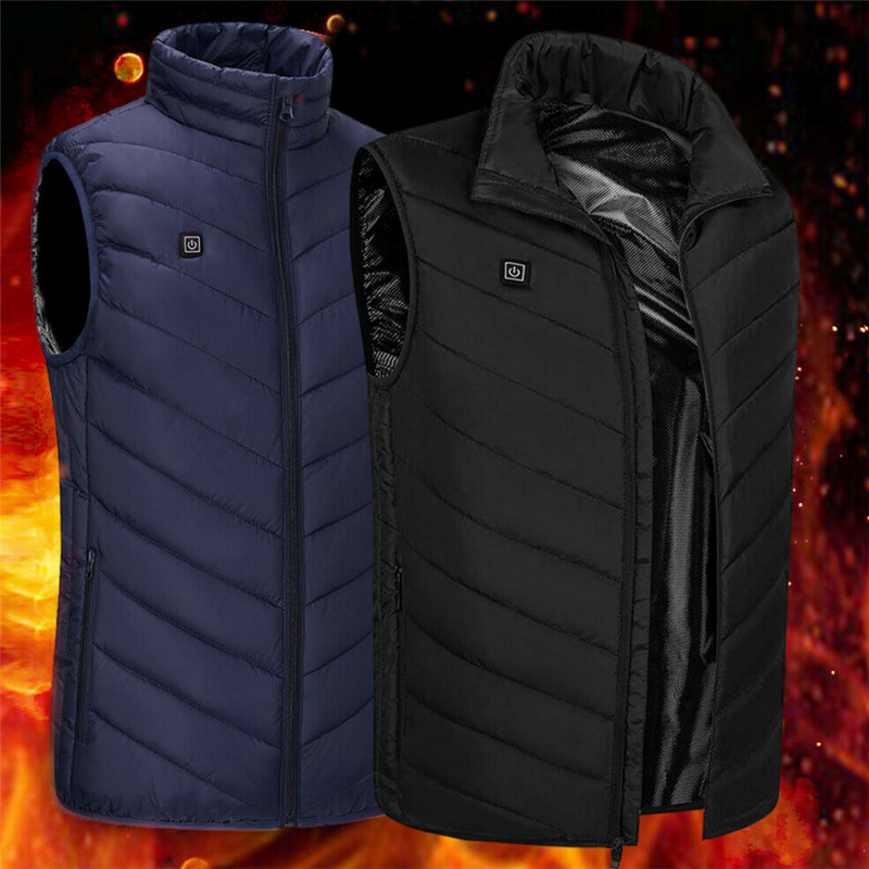 Men Women Electric Vest Heated Vest Jacket USB Infrared Thermal Outdoor Heated Jacket Warm Winter Waistcoat Cycling, Blue
Men Women Electric Vest Heated Vest Jacket USB Infrared Thermal Outdoor Heated Jacket Warm Winter Waistcoat Cycling, Blue