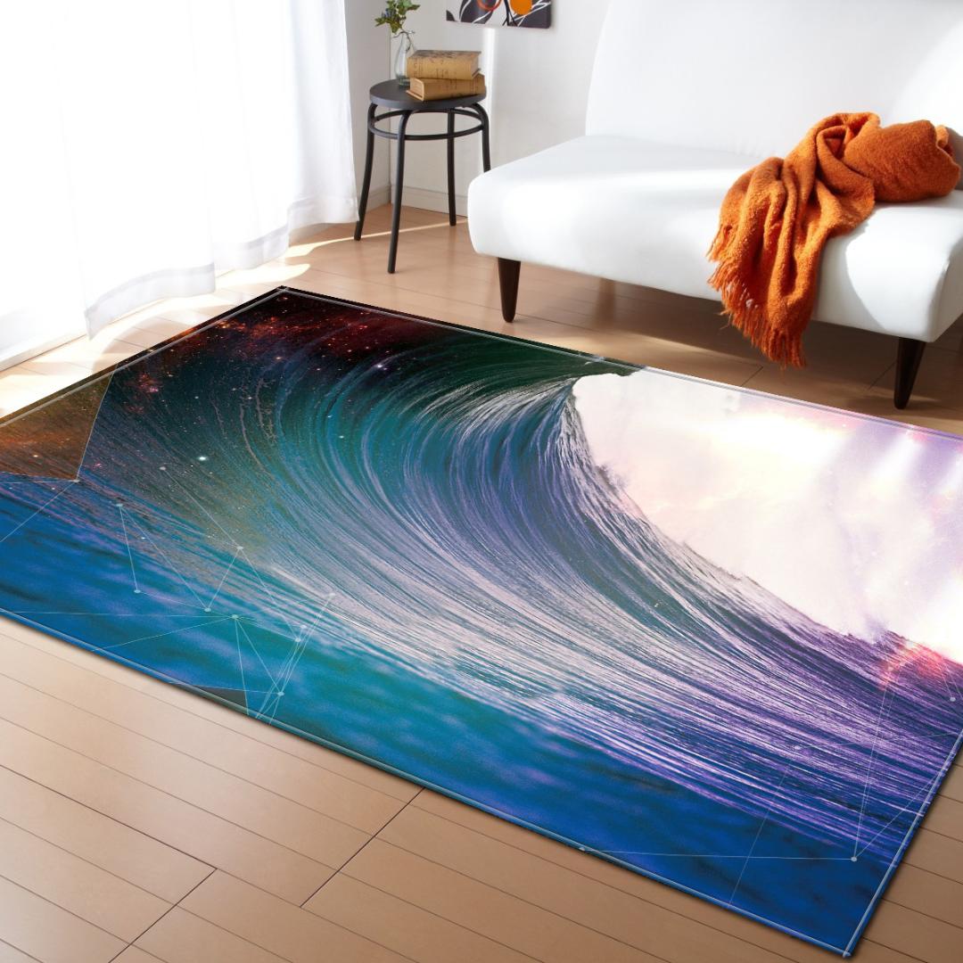 Nordic Style Geometric Pattern 3D Carpet Large Size Living Room Bedroom Table Rug and Carpet Rectangular Antiskid Floor Mat