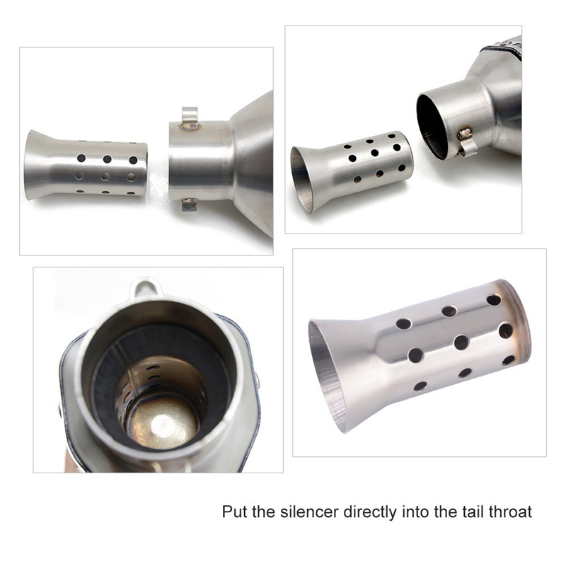 Motorcycle Exhaust System Adjustable Motorcycle Silencers Universal 51mm Muffler Racing Street Bike Scooter