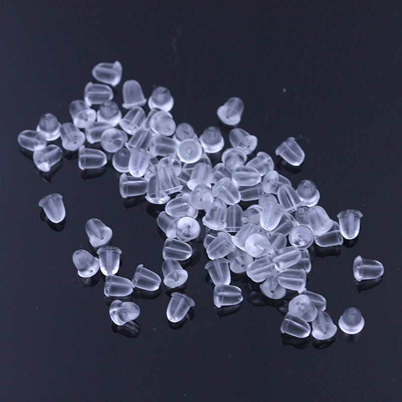 Wholesale Rubber Earring Back Plug Stoppers Ear plugging Earrings Fashion Jewelry Prevent Allergies Stud Earrings Accessories