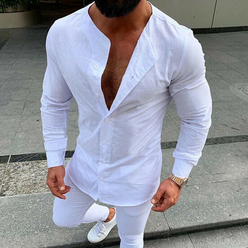 Men Linen Long Sleeve Solid Shirts Casual Loose Slim Fit Base Shirt New Arrivals Male Brand Casual Men's Shirt Plus Size -3XL, Black
Men Linen Long Sleeve Solid Shirts Casual Loose Slim Fit Base Shirt New Arrivals Male Brand Casual Men's Shirt Plus Size -3XL, Black