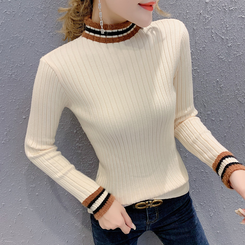 ladies sweater turtleneck women autumn winter tops clothes 2019 knitted pullover knitwear elastic blue sweaters female F0985, Black
ladies sweater turtleneck women autumn winter tops clothes 2019 knitted pullover knitwear elastic blue sweaters female F0985, Black