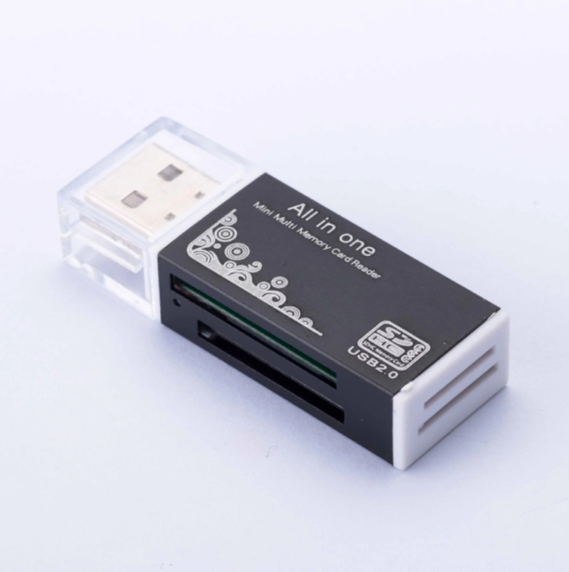 Memory Card Reader Adapter All in 1 USB 2.0 Card Readers for Micro SD SDHC TF M2 MMC
Memory Card Reader Adapter All in 1 USB 2.0 Card Readers for Micro SD SDHC TF M2 MMC