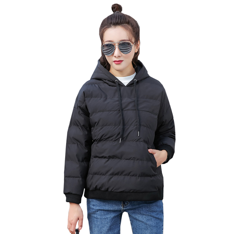 Winter Coat Women Hooded Pullover Cotton Jacket Fashion Casual Warm Thicken Short Jacket Female Korean Overcoat Womens Outwear, Black
Winter Coat Women Hooded Pullover Cotton Jacket Fashion Casual Warm Thicken Short Jacket Female Korean Overcoat Womens Outwear, Black