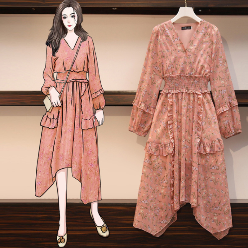 Women Floral Print Chiffon Beach Dress Sexy Slit V-Neck Dress Elegant Vintage Ruffles Casual Summer plus size -4XL, Pink
Women Floral Print Chiffon Beach Dress Sexy Slit V-Neck Dress Elegant Vintage Ruffles Casual Summer plus size -4XL, Pink