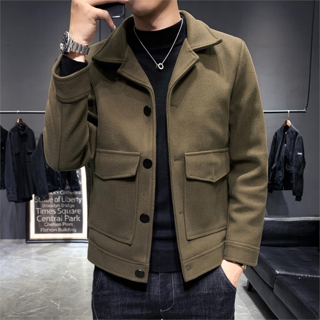 Men's Wool & Blends Brand Autumn And Winter Men Coats Korean Casual Woolen Coat Jackets Windbreaker Short Slim Overcoat Big Pocket Clothes, Black
Men's Wool & Blends Brand Autumn And Winter Men Coats Korean Casual Woolen Coat Jackets Windbreaker Short Slim Overcoat Big Pocket Clothes, Black