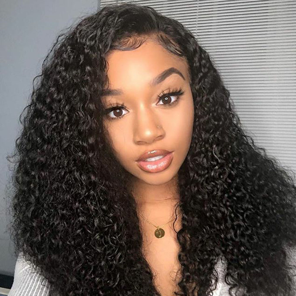Full lace wig 360 frontal Pre Plucked With Baby Hair Brazilian Deep Wave 150%density Lace Front Human Hairs Wigs Diva2