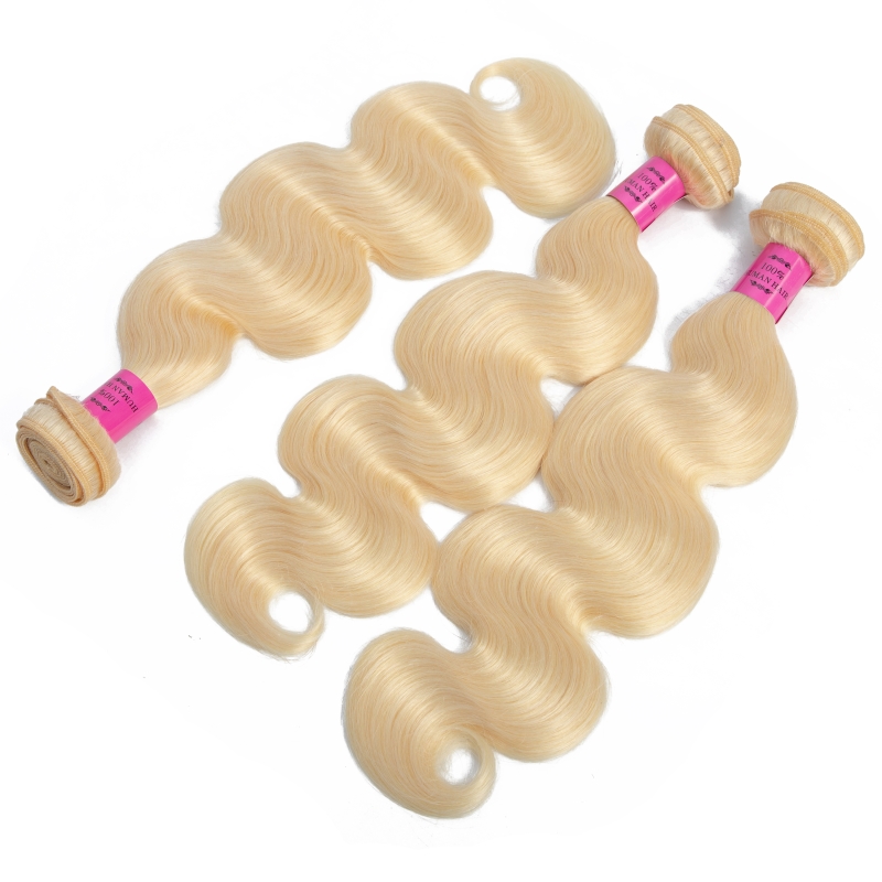 Peruvian Human Hair 613 Color Body Wave Wholesale Blonde 10 Pcs/lot Hair Weaves Ten Bundles 613# Light Color