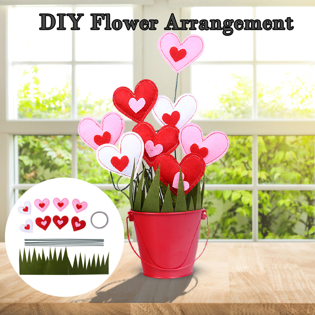 DIY Flower Arrangement Creative Handmade Flower Pot Arrangement Valentines Day Gift Home Decor FH5
DIY Flower Arrangement Creative Handmade Flower Pot Arrangement Valentines Day Gift Home Decor FH5