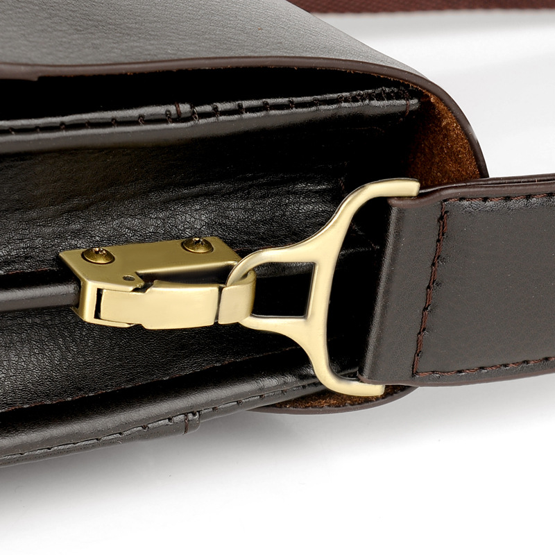 Designer Leather Messenger Bag Male Vintage Crossbody Over The Shoulder Bag Kangaroo Brand Mens Bags For Work College Busines
