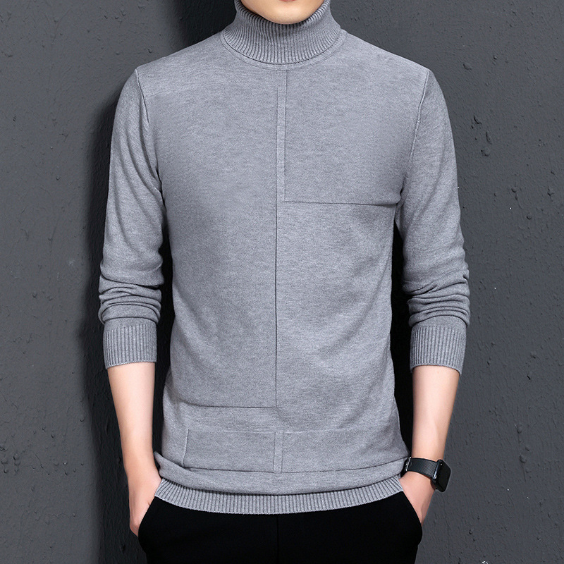 Men's Patchwork Soft Pullover Sweater New Double Layer Collar Knitwear Warm Shirt Casual Tight Men's Turtleneck Jumper Wear, Beige
Men's Patchwork Soft Pullover Sweater New Double Layer Collar Knitwear Warm Shirt Casual Tight Men's Turtleneck Jumper Wear, Beige
