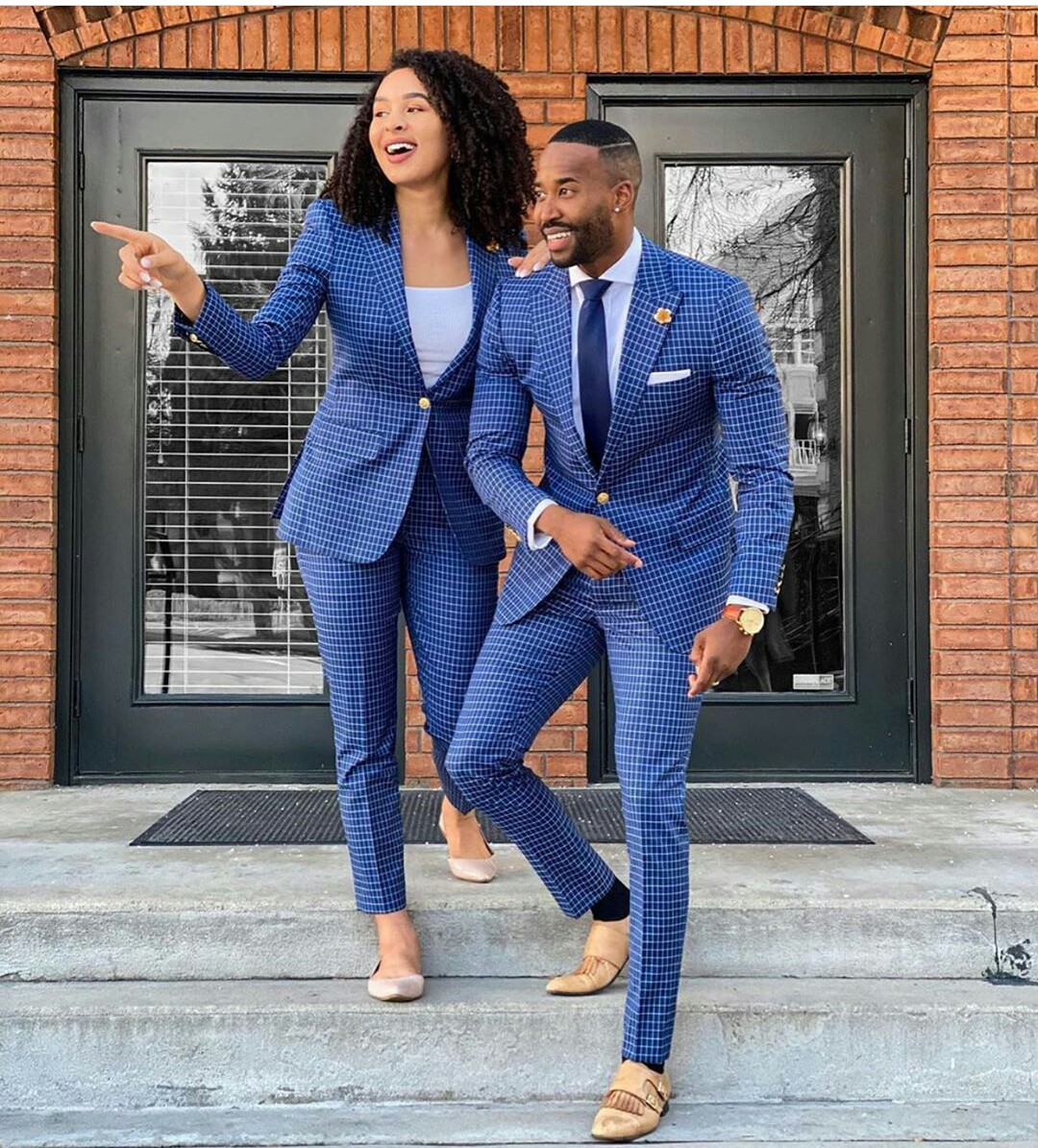 plaid mens suits two piece tweed suit herringbone peaked lapel custom made prom dress groom tuxedos wedding suit jacket pants