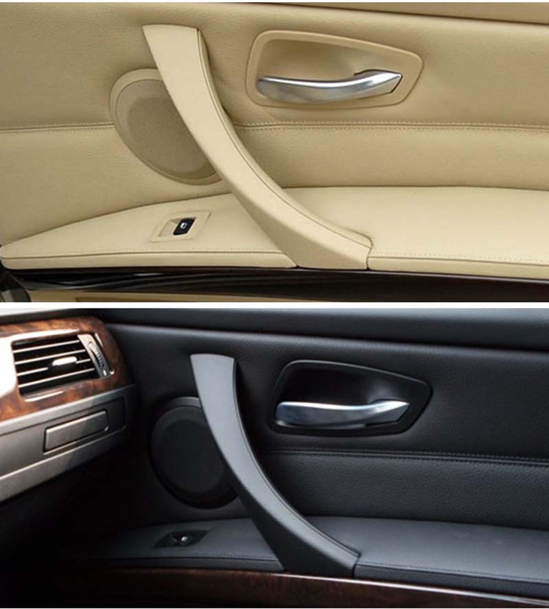 Car Accessories Interior Door Handles Inner Door Panel Handle Pull Cover and Holder For BMW 3 Series E90 E91 325 330 318
