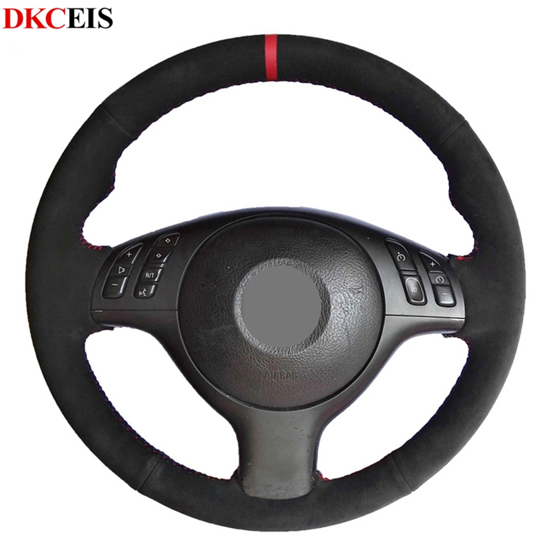 DIY Hand-stitched Black Soft Suede Leather Car Steering Wheel Cover for E39 E46 330i 525i 540i 530i 330Ci M3 2003 2002 2001
DIY Hand-stitched Black Soft Suede Leather Car Steering Wheel Cover for E39 E46 330i 525i 540i 530i 330Ci M3 2003 2002 2001