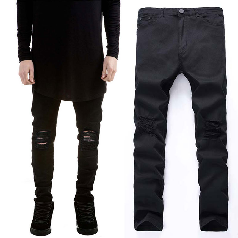 Mens casual jeans Fashional Runway denim Pants Knee Holes hiphop pants Washed Mid Waist high quality, T-577-black
Mens casual jeans Fashional Runway denim Pants Knee Holes hiphop pants Washed Mid Waist high quality, T-577-black