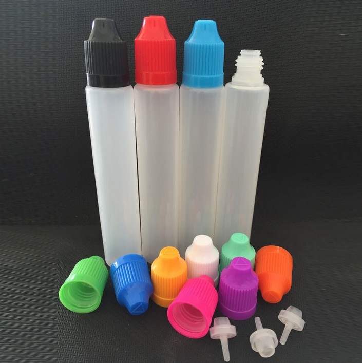 30ml E Liquid Bottles 30ml Long Style with Child Proof Caps and fine Tips Empty Pen Style Bottle