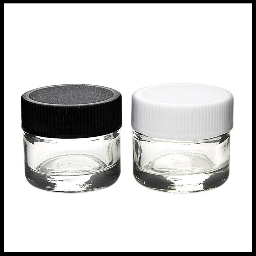 5ml Glass Jar Premium Glass Container Wax Dab Jar Dry Herb Container with Black Lid DHL Free
5ml Glass Jar Premium Glass Container Wax Dab Jar Dry Herb Container with Black Lid DHL Free