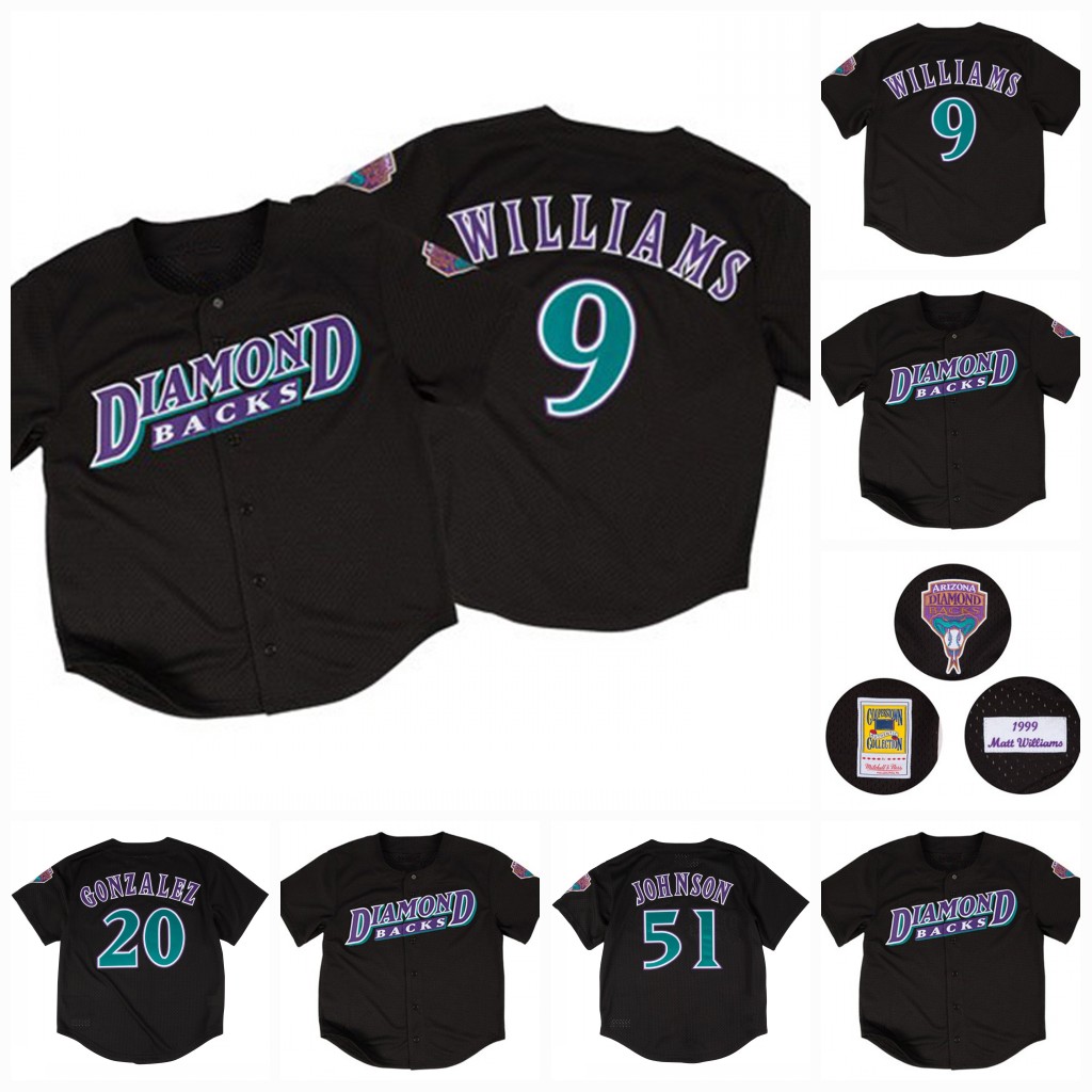 9 MATT WILLIAMS 1999 Arizona 20 Luis Gonzalez 51 Randy Johnson Black Baseball Jersey All Stitched, 51 randy johnson 1999
9 MATT WILLIAMS 1999 Arizona 20 Luis Gonzalez 51 Randy Johnson Black Baseball Jersey All Stitched, 51 randy johnson 1999