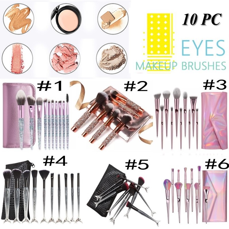 10pcs/set Gold Diamond Makeup Brushes Set Foundation Blending Powder Eye Face Brush with Bag Makeup Tool Kit
10pcs/set Gold Diamond Makeup Brushes Set Foundation Blending Powder Eye Face Brush with Bag Makeup Tool Kit
