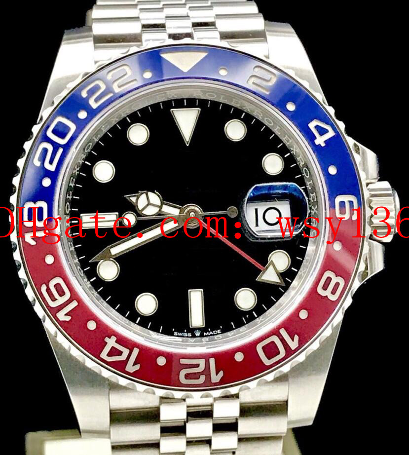 Luxury High Quality Men's Watch GMT 126710 Ceramic Bezel Stainless Steel 40mm GMT Work Asia 2813 Movement Mechanical Automatic Mens Watch, Black
Luxury High Quality Men's Watch GMT 126710 Ceramic Bezel Stainless Steel 40mm GMT Work Asia 2813 Movement Mechanical Automatic Mens Watch, Black