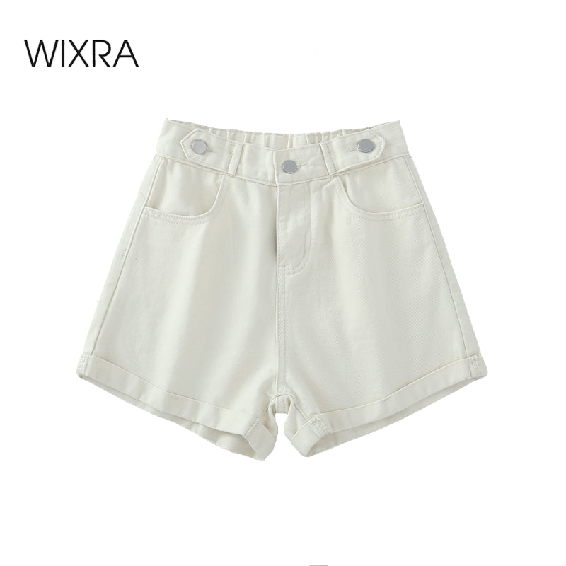 Wixra Summer Solid Demin Shorts Loose Button Pockets High Waist Casual Streetwear Women' Shorts, Khaki
Wixra Summer Solid Demin Shorts Loose Button Pockets High Waist Casual Streetwear Women' Shorts, Khaki