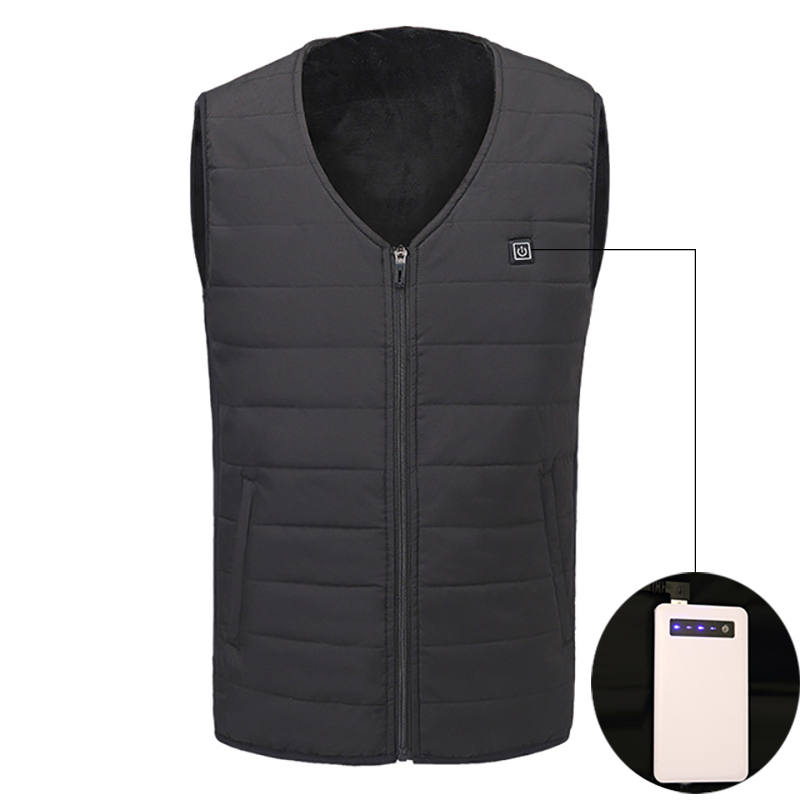 2018 Winter Heated Vest Men Women Electric Heated Jacket Thermal Clothes Fishing Hunting Fast Heat Waistcoat Gilet Chauffant, Black
2018 Winter Heated Vest Men Women Electric Heated Jacket Thermal Clothes Fishing Hunting Fast Heat Waistcoat Gilet Chauffant, Black
