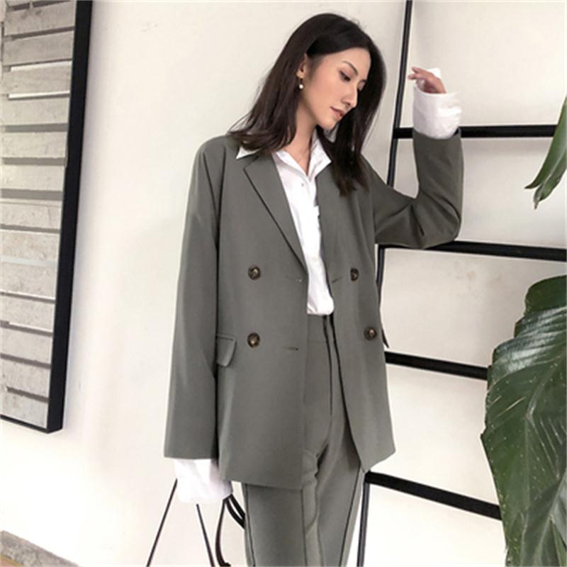 Fashion suit suit women New high-quality British style Korean gray temperament casual retro + pants two-piece women
Fashion suit suit women New high-quality British style Korean gray temperament casual retro + pants two-piece women