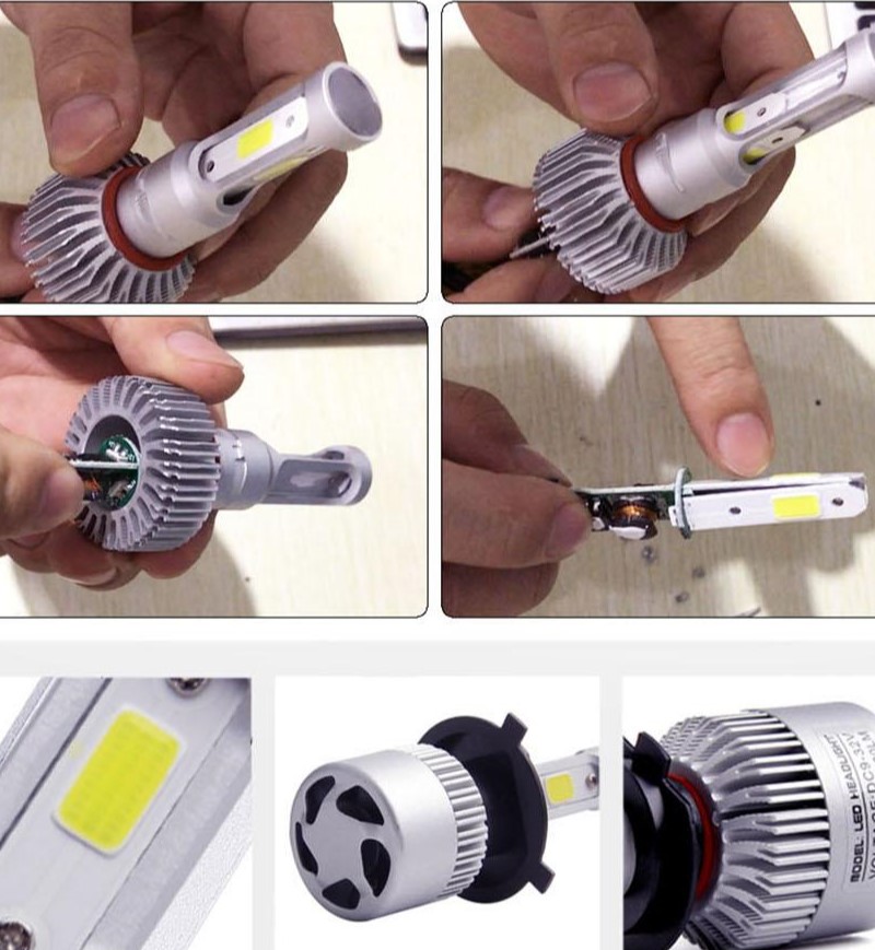 High Lumen S2 8000LM Car LED Headlights H4 H7 H1 H3 9006 Auto Lamp 72W High Beam Bulb H8 H11 Light 2Pcs/lot