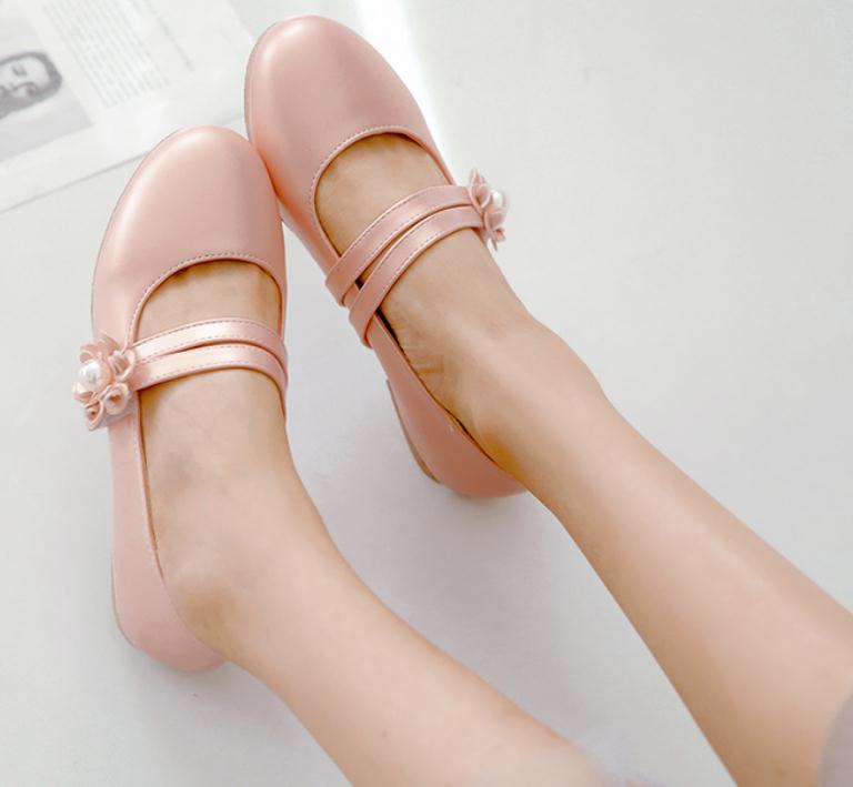 2019 Flower Women's shoes in Spring and Autumn with New style flat bottom round head @27, Pink
2019 Flower Women's shoes in Spring and Autumn with New style flat bottom round head @27, Pink