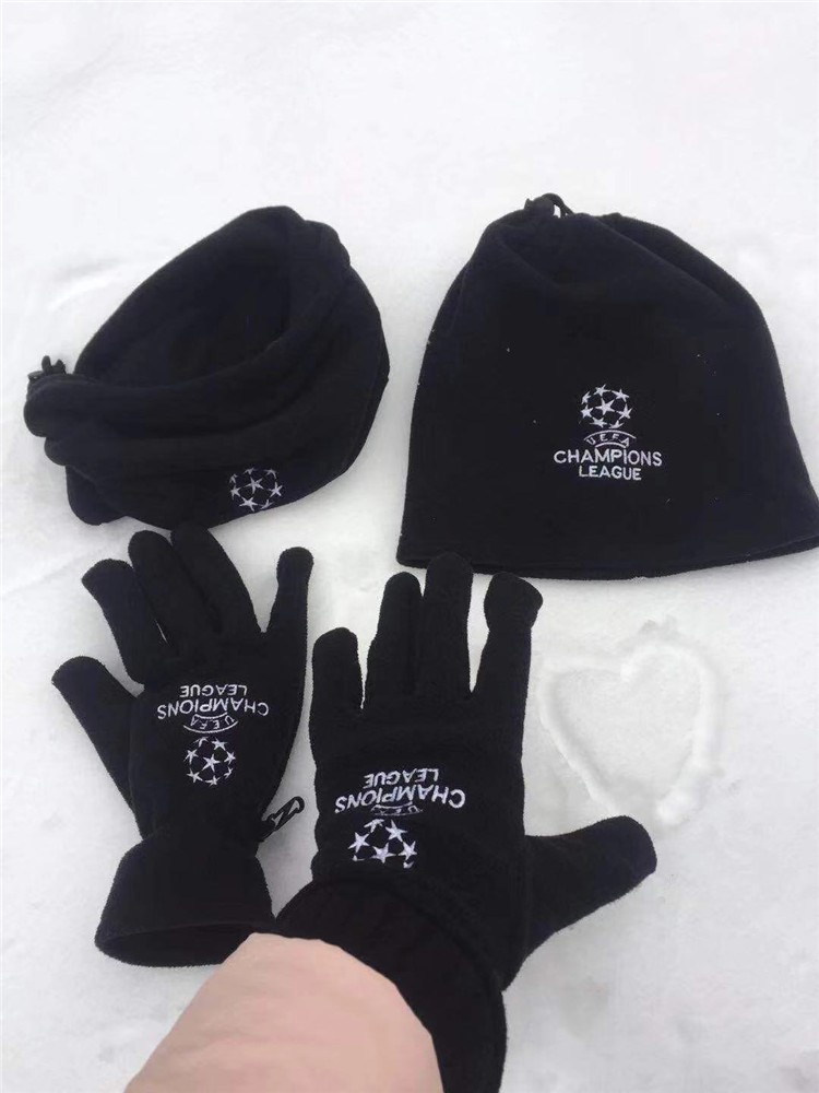 3pcs sets Winter Windproof Football soccer training outdoor sports multifunctional neck collar Circle soccer scarf gloves Wind Caps