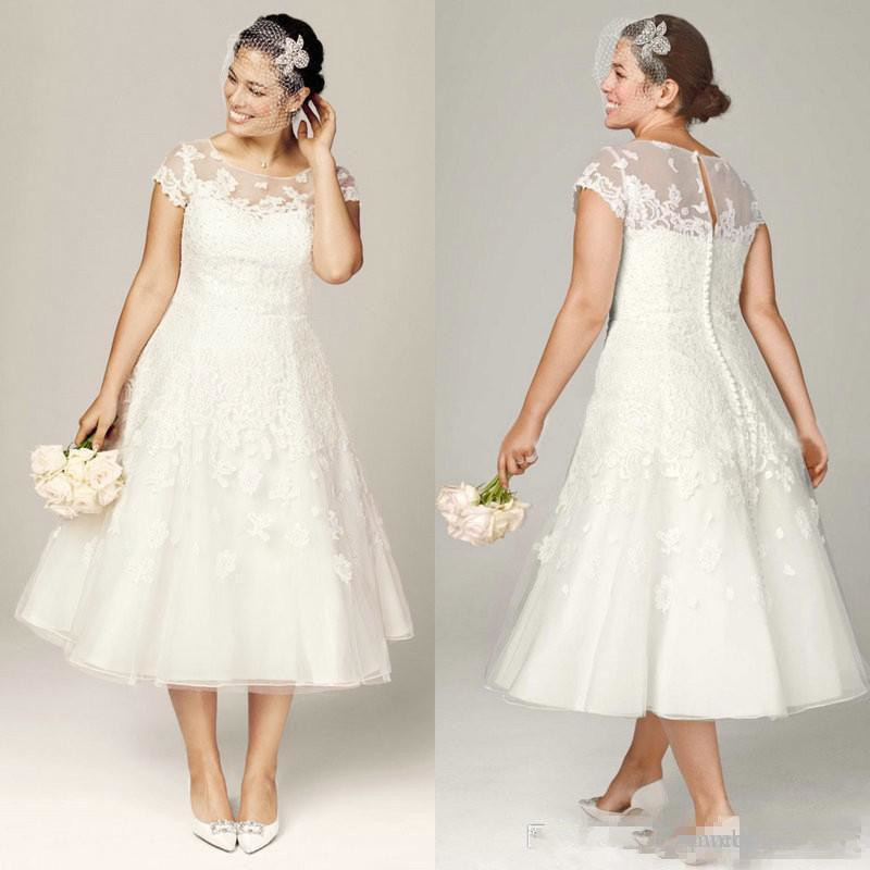 Plus Size Wedding Dresses 2020 New Tea Length Bridal Gowns Vintage Beach Wedding Dresses A Line Wedding Gowns with Cap Sleeves and Appliques, Blue
Plus Size Wedding Dresses 2020 New Tea Length Bridal Gowns Vintage Beach Wedding Dresses A Line Wedding Gowns with Cap Sleeves and Appliques, Blue