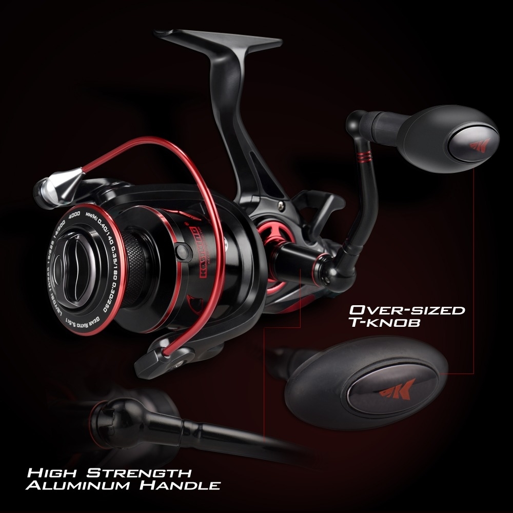 KastKing Sharky Baitfeeder III 12KG Drag Carp Fishing Reel with Extra Spool Front and Rear Drag System Freshwater Spinning Reel T191015