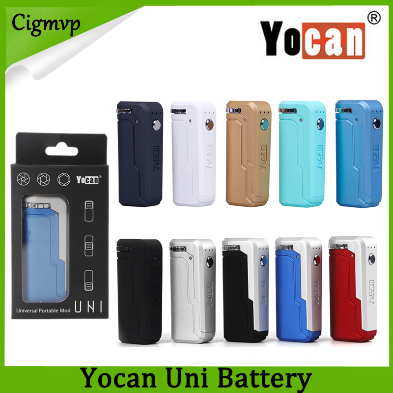 Yocan UNI Box Mod 650mAh Preheat VV Variable Voltage Battery With Magnetic 510 Adapter For Thick Oil Cartridge Free Ship
Yocan UNI Box Mod 650mAh Preheat VV Variable Voltage Battery With Magnetic 510 Adapter For Thick Oil Cartridge Free Ship