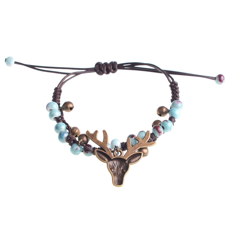 Crack glaze forest retro small elk bracelet female fashion popular new product