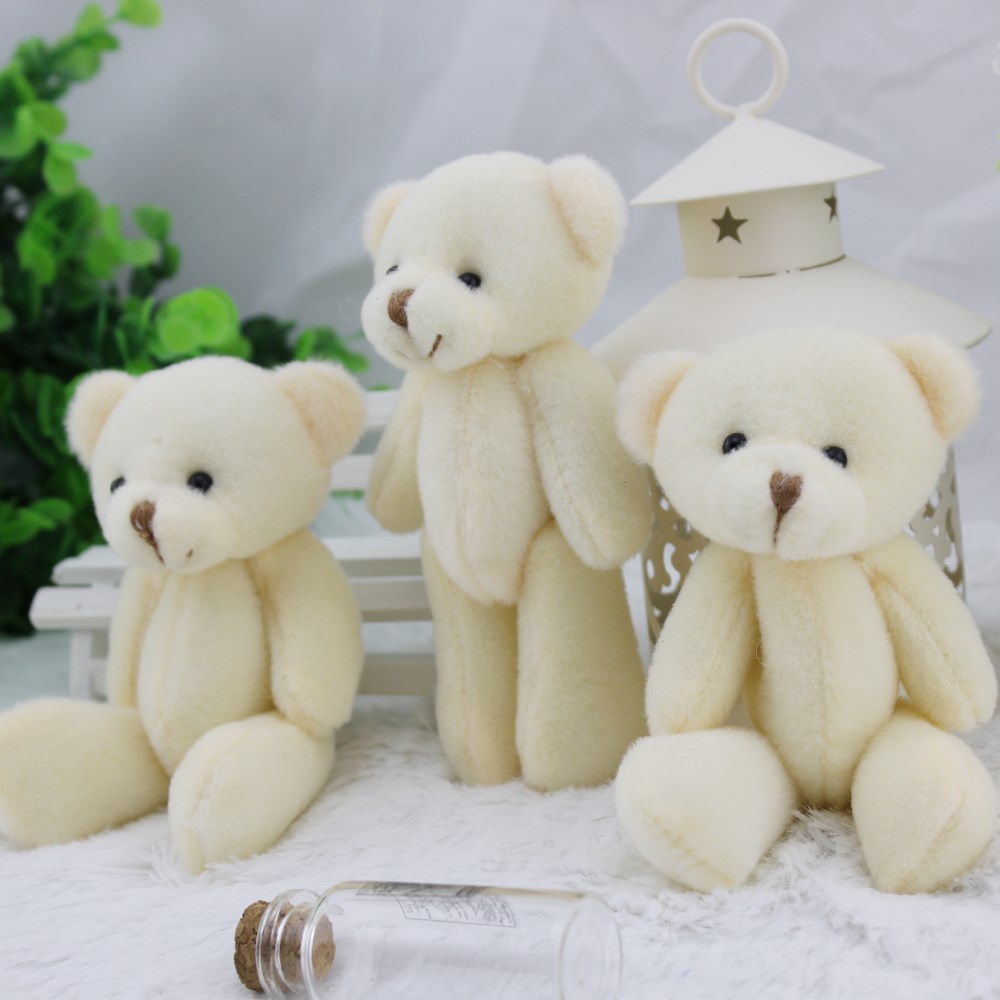 20pcs/lot 12CM Promotion gifts white mini bear plush toy joint teddy bear bouquet doll/cell phone accessories
20pcs/lot 12CM Promotion gifts white mini bear plush toy joint teddy bear bouquet doll/cell phone accessories