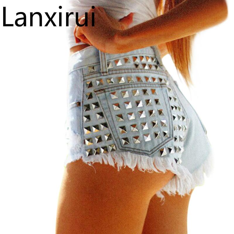 Women ' Fashion Brand Vintage Tassel Rivet Ripped Loose High Waisted Short Jeans Punk Sexy Hot Woman Denim Shorts, Black
Women ' Fashion Brand Vintage Tassel Rivet Ripped Loose High Waisted Short Jeans Punk Sexy Hot Woman Denim Shorts, Black